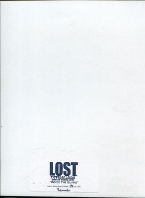 Lost Revelations ''''Inside The Island'''' ungeschnittenes Mini-Presseblatt Ltd/199