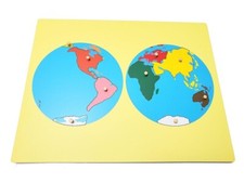 Montessori Geography Material- Large Board Puzzle Map of the World