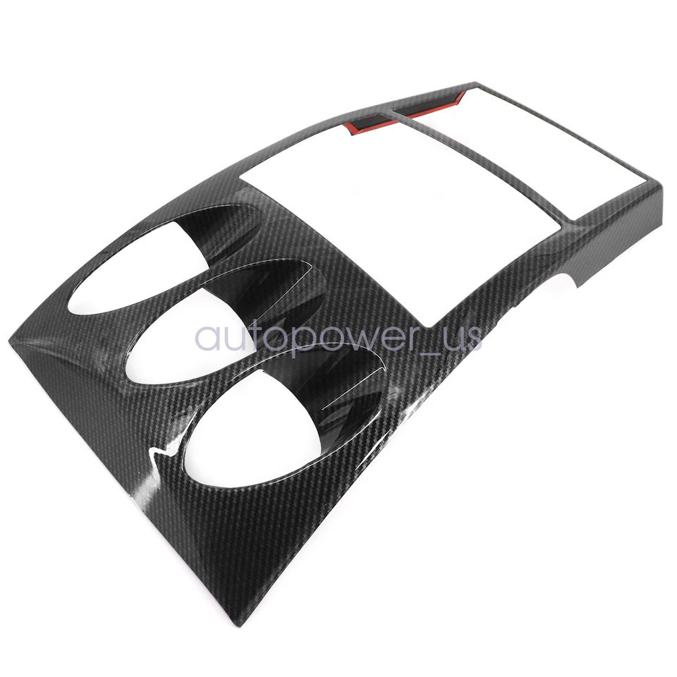 Carbon Fiber ABS Effect Interior Gauge Storage Covers For Nissan 350z 2003-2005 - Image 2 of 4