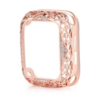 Luxury Carved Metal Diamond Cover Bling Case For Apple Watch Series 11 10 9 8 7