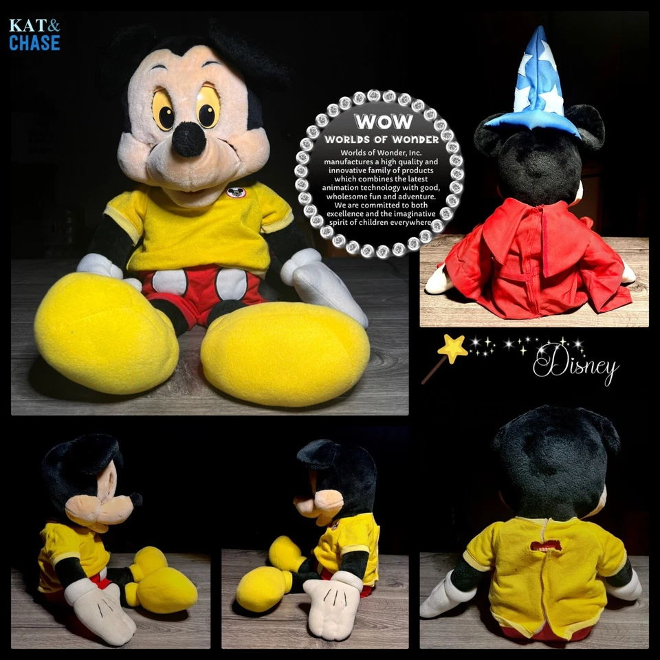 Video 1986 Worlds of Wonder Talking 24" Hechicero Mickey Mouse Viaje Cassette Foto 4 de 4