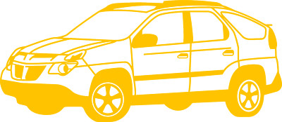 Pontiac Aztek Side View 2001 - 2005 Vinyl Decal Your Color Choice Sticker
