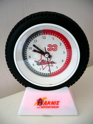 OROLOGIO SVEGLIA DA TAVOLO A FORMA DI PNEUMATICO AVON ARNIE ADVENTURE | eBay