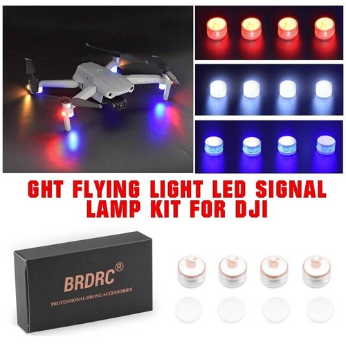 Night Flying Light LED Signal Lamp Accessories For DJI Mavic Mini/Mini 2 Drone - Picture 3 of 12