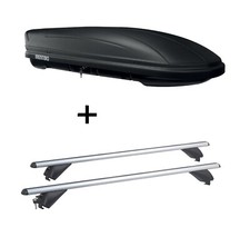 Dachbox MAA 400L matt+Alu Dachträger RB003 für für Audi Q3 5Türer ab 11