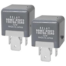 Set of 2 Relay 90987-02025 4Pins 12V 80A Automotive Power Relay for Toyota Lexus