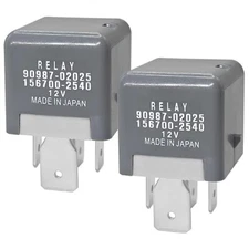Set of 2 Relay 90987-02025 4Pins 12V 80A Automotive Power Relay for Toyota Lexus
