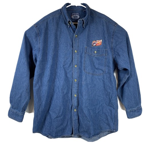 miller lite button down