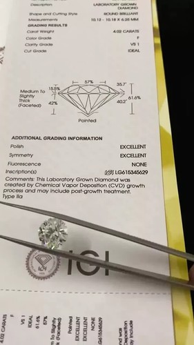 Brilliant Find: 1.03ct IGI Certified CVD Diamond – G Color, Stunning VS Clarity - Picture 15 of 21