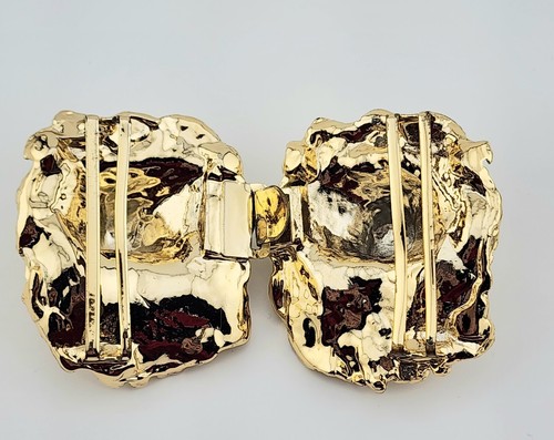 Vintage Gold Tone LIONS Head Belt Buckles - Picture 6 of 10