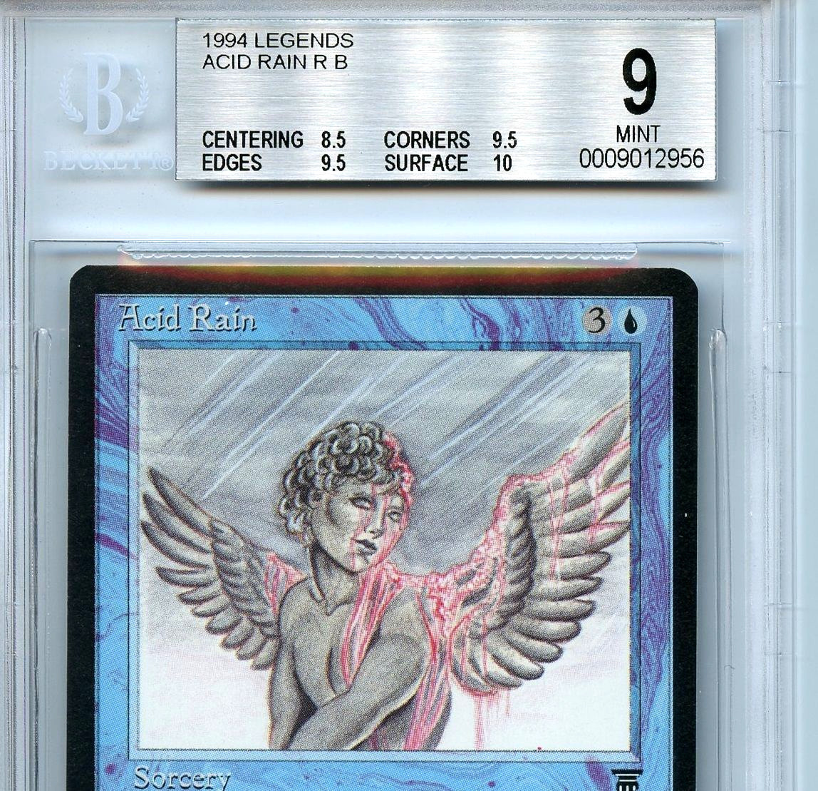 MTG Legends Acid Rain BGS 9.0 (9) Mint card Magic WOTC