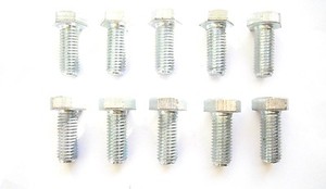 25, M10 x 20 DIN 933 Sechskantschrauben verzinkt ISO 4017 Maschinen Schrauben M 6 8 10 12 16