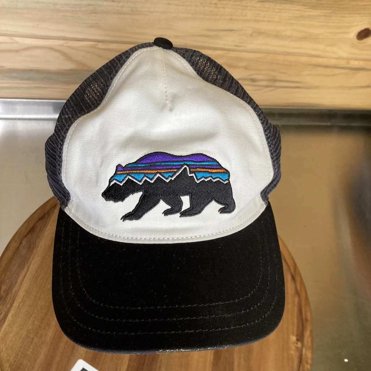 Vintage Patagonia Hat Adjustable 90s 00s Big Bear Logo Y2k Snapback Cap