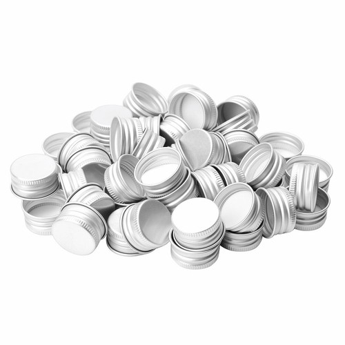 50Pcs Aluminium Threaded Cap Screw Cover Sealing Lids Replacements w/Gasket - Picture 7 of 27