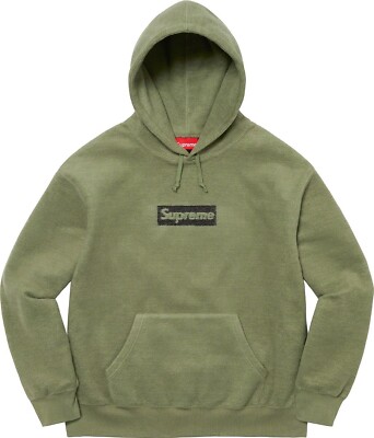 Supreme Inside Out Box Logo Hooded Sweatshirt Olive Small Supreme 