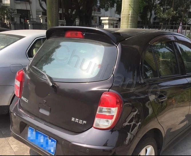 Alerón estilo fábrica abs para Nissan Micra March A 2011-2016 Foto 3 de 4