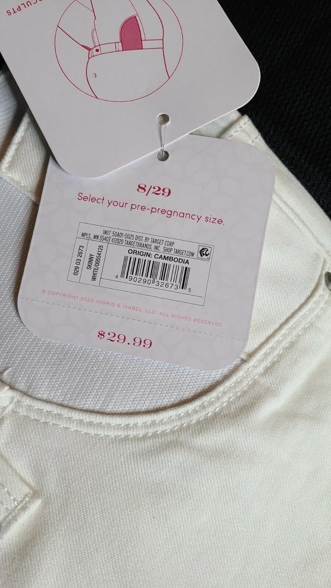 Isabel Maternity by Ingrid & Isabel Skinny, Side Panels White