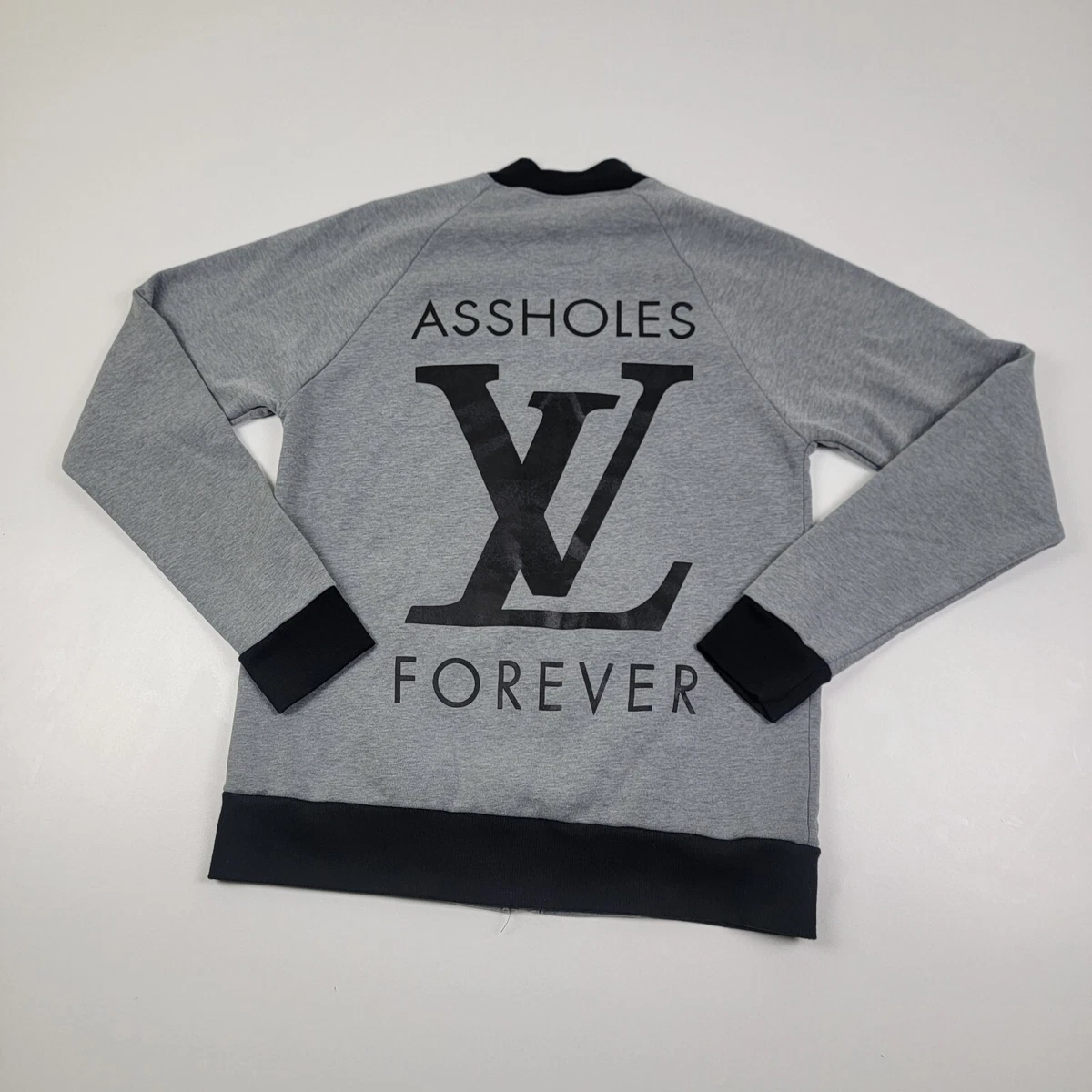 Assholes*s Live Forever Cardigan Full-Zip LV Men's Sz Two-Toned Medium  Sweater