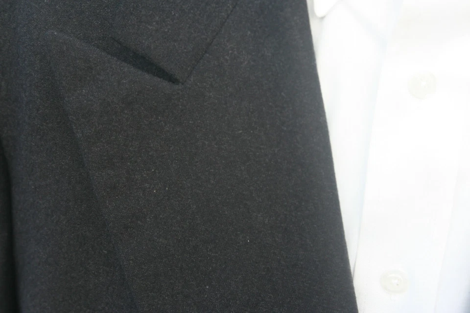 Casaco esportivo masculino MANI by Giorgio Armani lã carvão peito duplo 44L - Imagem 3 de 4