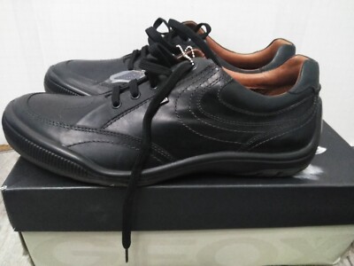 GEOX Respira smooth Leather black Men's  sneaker / Shoes Size US Size 12.5