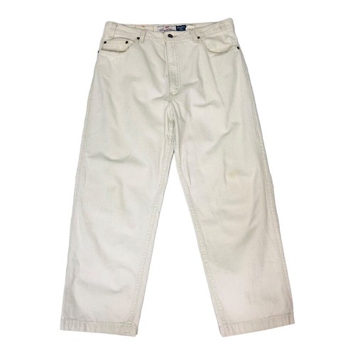 VTG Levis 540 Pants Relaxed Fit Men's 33x25 Ivory Made in USA Casual - Picture 2 of 16