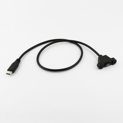 1x USB Micro Female to USB 3.1 Type C Male Panel Mount Data Charging Cable 1.5ft - 第 8/8 張圖片
