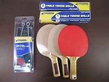 Champro Table Tennis Set, 2 6-Packs of Balls, 3 Paddles, Net  Post Set D HC 