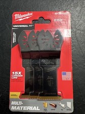 Milwaukee 49-25-1233 Multi-Material Blades, Black - 3 Pack free shipping!!
