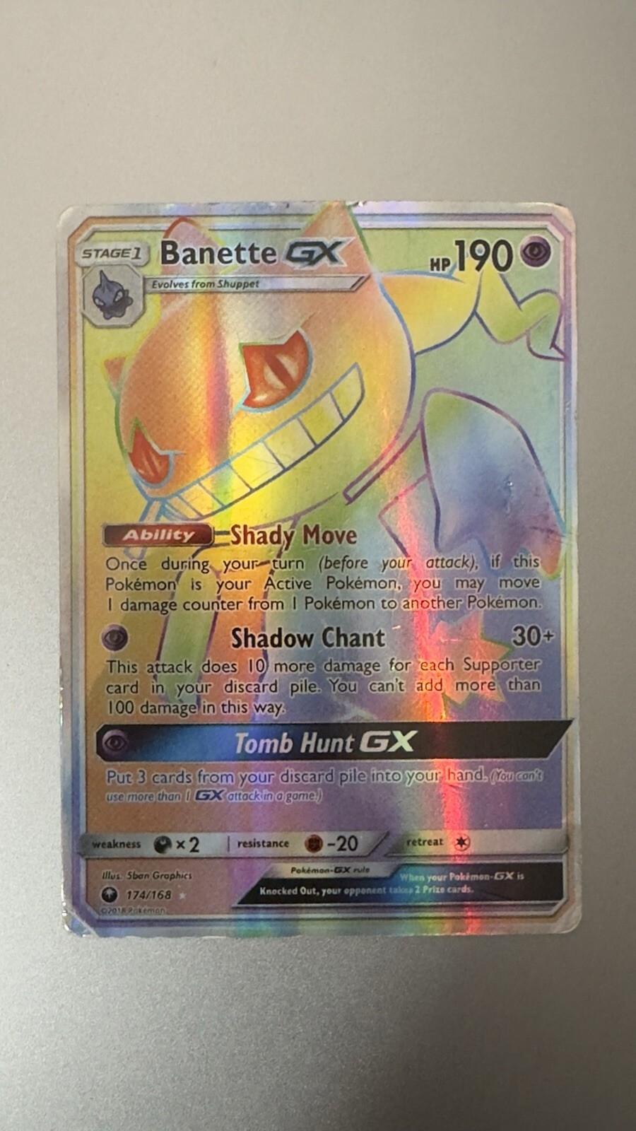 Banette GX (Secret) 174/168 Sm-Celestial Storm Holo