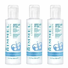 (3 Pack) NEW Rimmel Eye Makeup Remover, 3.40 Fluid Ounce