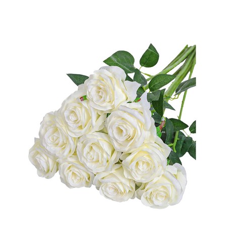 10X Simulation Artificial Rose Flower Flowers Silk Bouquet Wed Party Decorations - Picture 14 of 35