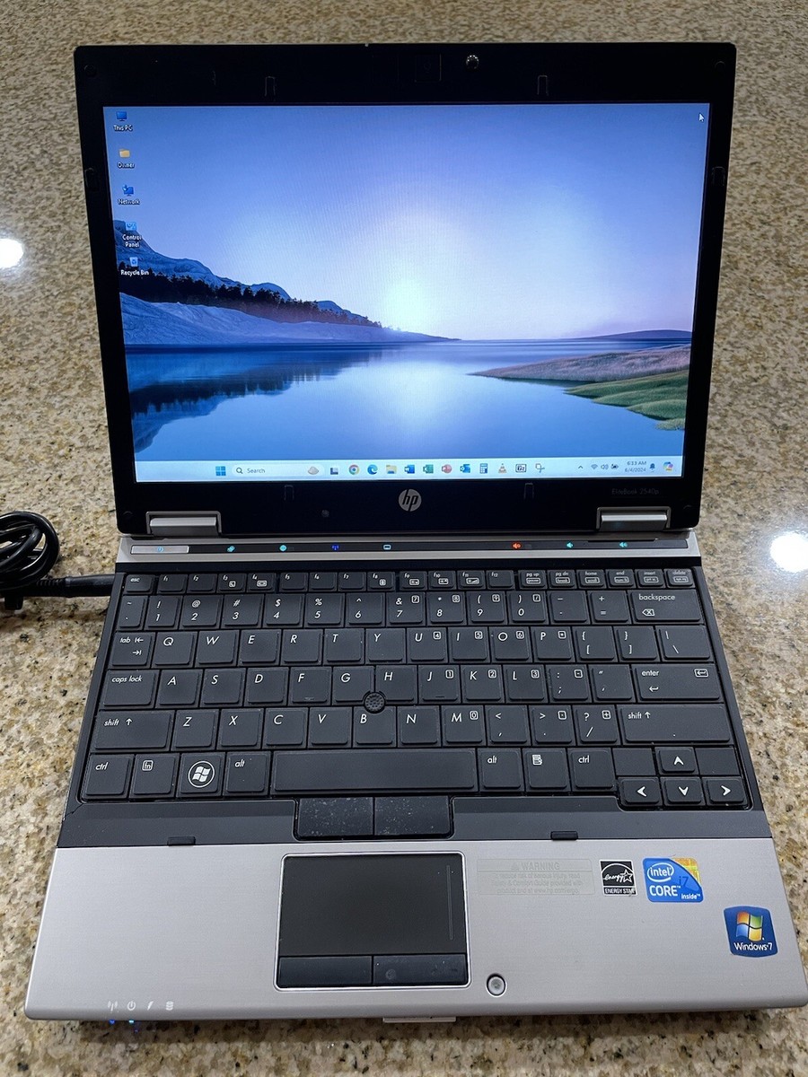 HP Elitebook 2540p Laptop Intel i7 2.13GHz Windows 11 Pro