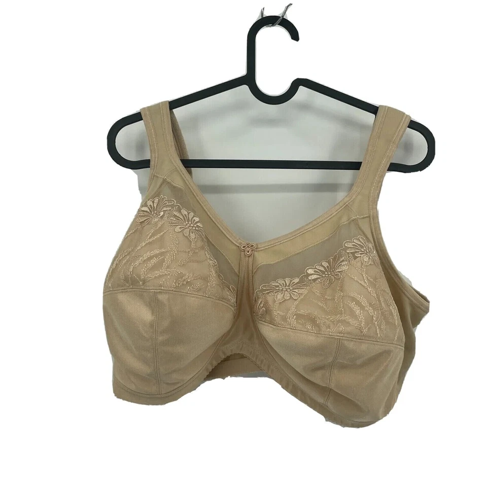 Sujetador de mastectomía copa suave bordado Anita Care Safina talla 44F bronceado estilo # 5349X Foto 3 de 4