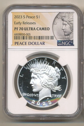 2023 S PEACE Silver Dollar NGC PF70 EARLY RELEASES ULTRA CAMEO -ONHAND - LIVE !!