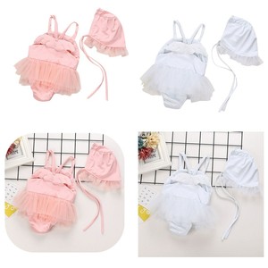 baby girl swimsuit and hat