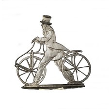 Alexander International Man On Bicycle Ornament 49108 