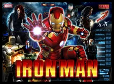 Iron Man Pinball Machine Alternate Translite  HIGHEST QUALITY RESOLUTION!