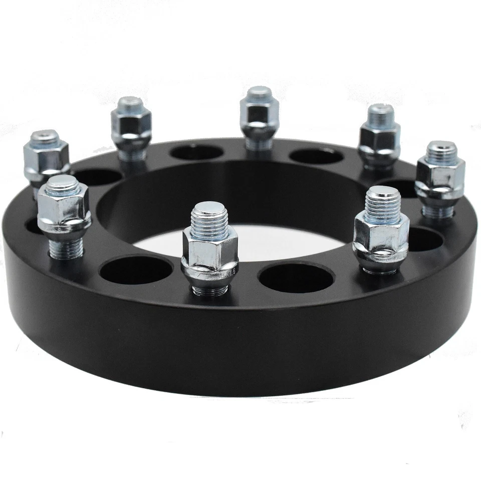 (4) 1.5" 8x6.5 to 8x180 Wheel Spacers Adapters fits Chevy Silverado 2500 HD GMC - Image 4 of 4