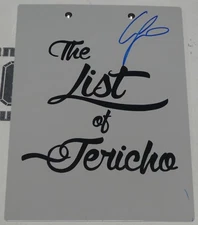 Chris Jericho Signed Official WWE Clipboard BAS COA AEW Autograph The List of ..