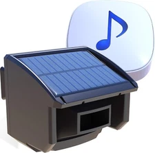 Htzsafe Solar Driveway Alarm System-1/4 Mile Long Transmission Range-Solar Power