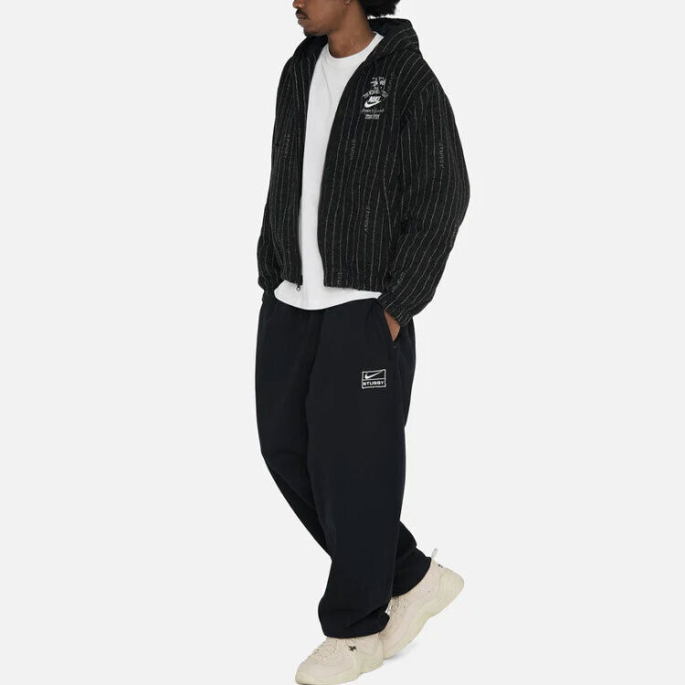 Nike x Stussy Striped Wool Jacket (Asia Sizing) Black | eBay Nike x Stussy Striped Wool Jacket (Asia Sizing) Black | eBay