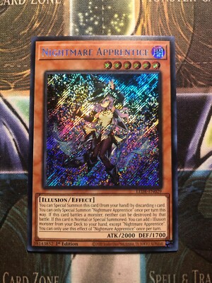 *** NIGHTMARE APPRENTICE *** ORIGINAL 1ST EDITION SECRET RARE LEDE-EN029 YUGIOH!