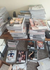 Fashion Magazines Vogue, Harpers, Elle, GQ, Esquire, Vanity Fair (10 mag). Nice!