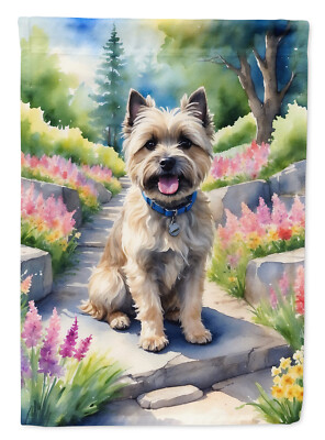 Cairn Terrier Spring Path Flag Garden Size DAC6589GF