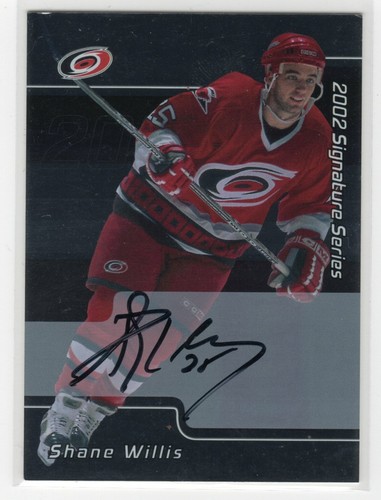 2001-02 Be A Player BAP Signature #6 Shane Willis Auto Autograph