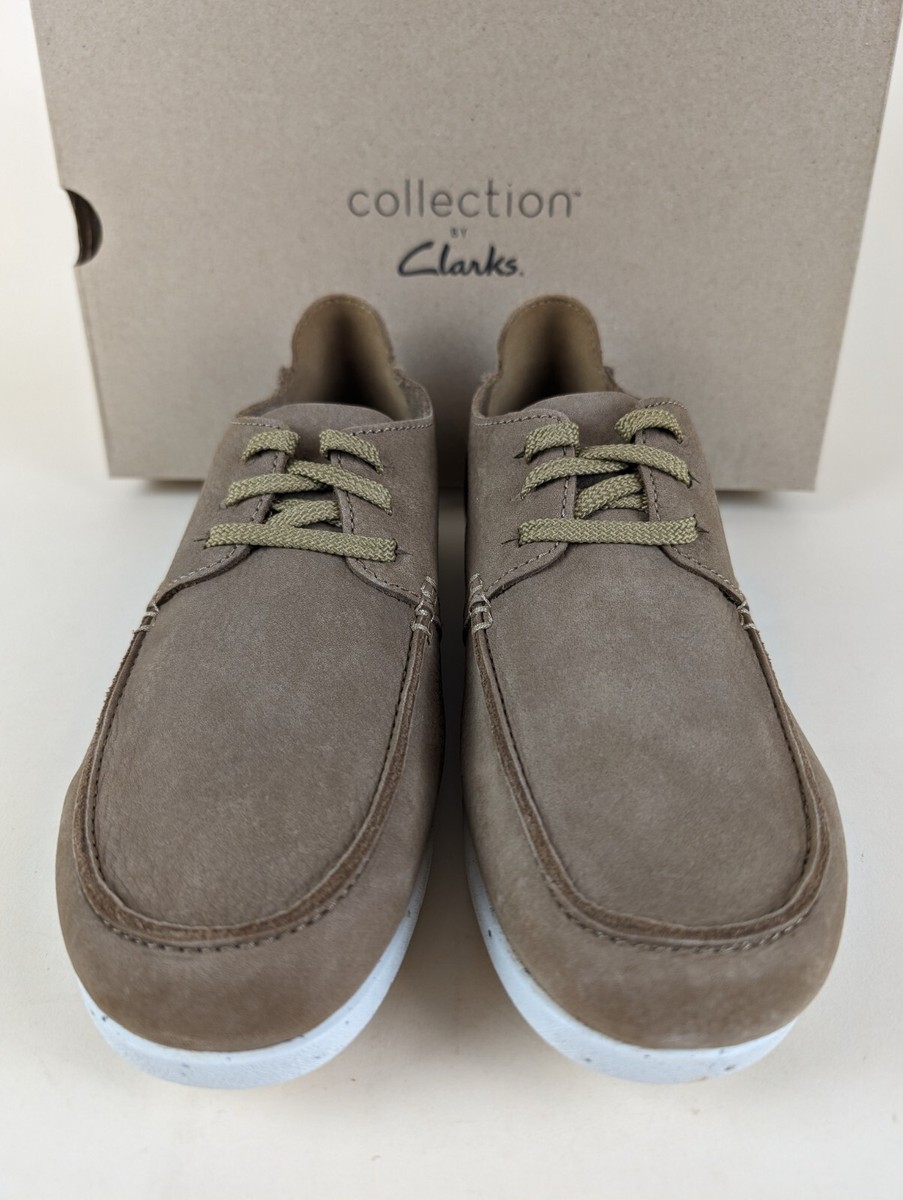 Clarks Shoes Mens 7 M ShacreLite Low Moc Oxford Brown Nubuck  display picture 1