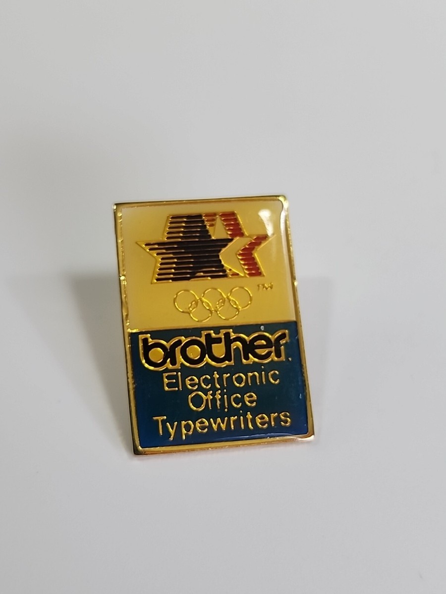 brother ロサンゼルスオリンピック Brother Electronic Office Typewriters Olympic Pin Los Angeles