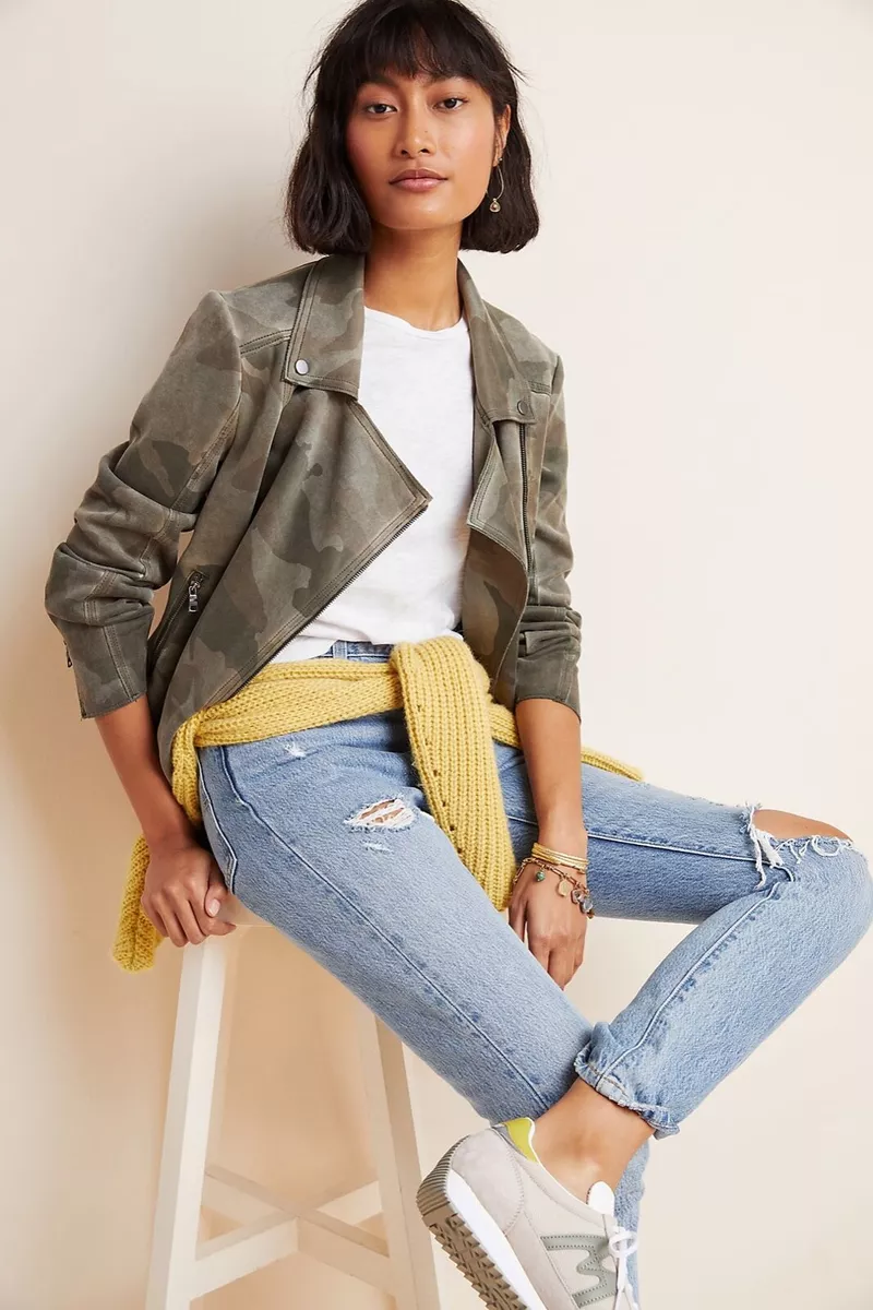 Anthropologie camo shop jacket