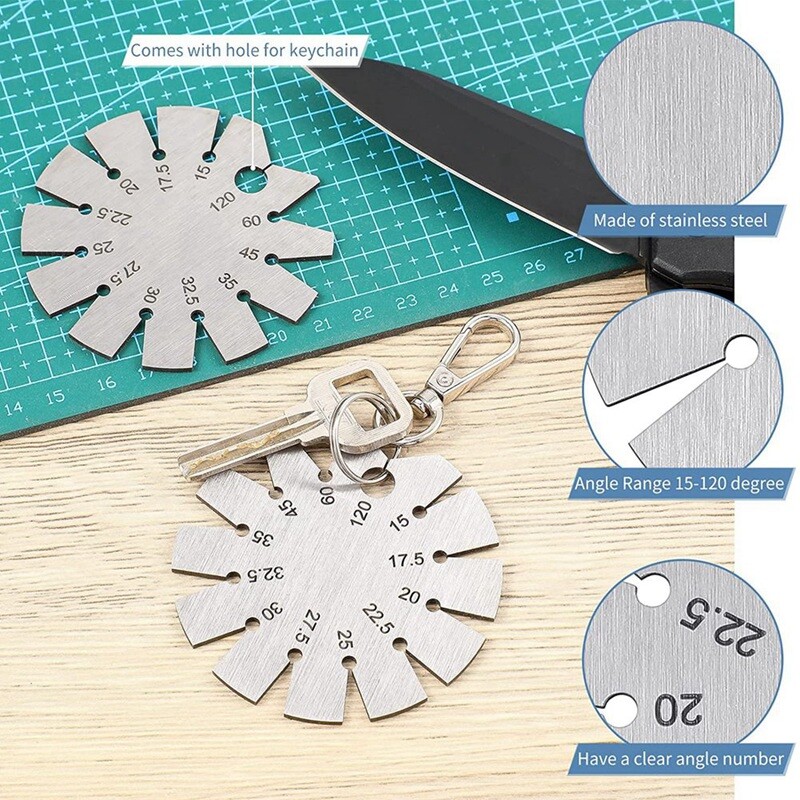 Bevel Gauge Angle Gauge Round Shape Knife Angle Knife Blade Angle Gauge