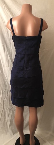 **Elegant Midnight Blue Moon Dust Event Dress~Size 12** - Picture 6 of 9